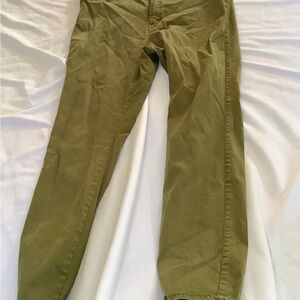 Olive Green Jeans